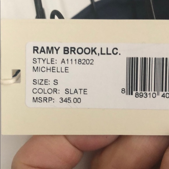 Ramy Brook dusty blue blouse NWT - Picture 3 of 5